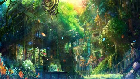 Anime City Wallpapers First Hd Wallpapers 77 Anime Background On