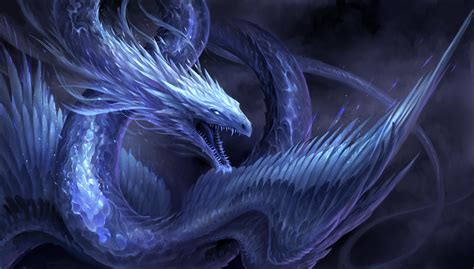 Blue Crystal Dragon By Sandara On Deviantart