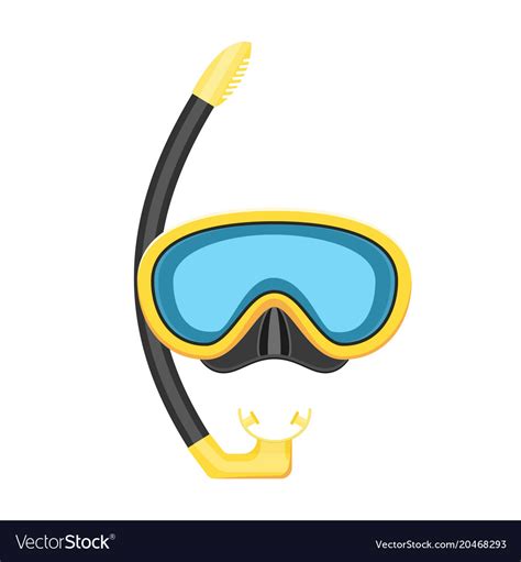 Scuba Mask And Snorkel Royalty Free Vector Image