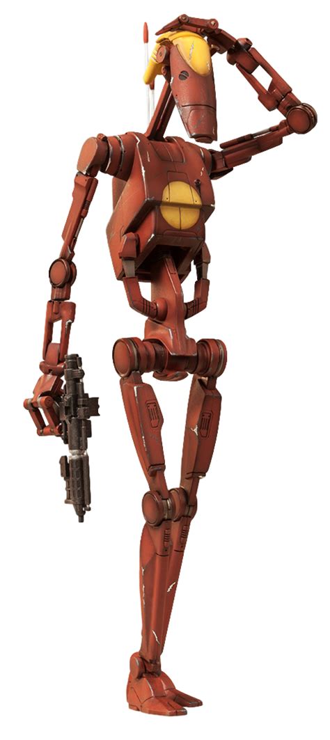 Battle Droid Commander Geonosis Transparent By Camo Flauge On