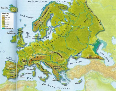 Información E Imágenes Con Mapas De Europa Fisico Político Y Para Colorear