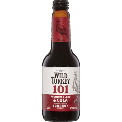 Wild Turkey 101 Premium Blend And Cola Bottle 330ml Woolworths