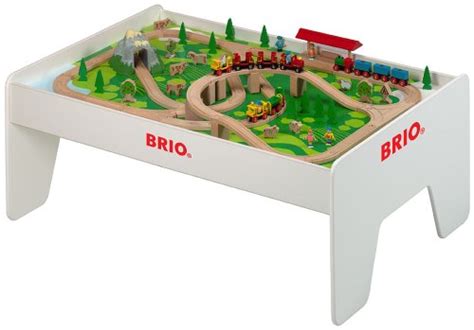 Brio Train Table Brio 96 Piece Brio Railway Set With Play Table