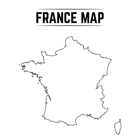 Schets Eenvoudige Kaart Van Frankrijk 3087859 Vectorkunst Bij Vecteezy