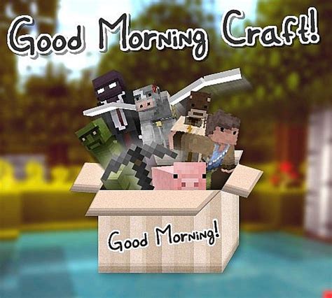 Good Morning Craft Resource Pack 9minecraftnet