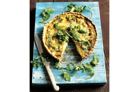 Recipe Caramelised Red Onion Cream And Stilton Quiche On Whats On