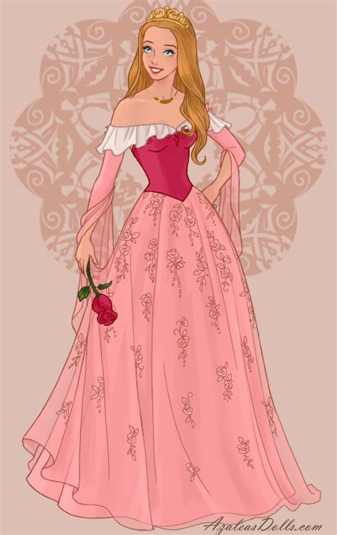Princess Aurora The Sleeping Beauty In Pink In Wedding Dress Design
