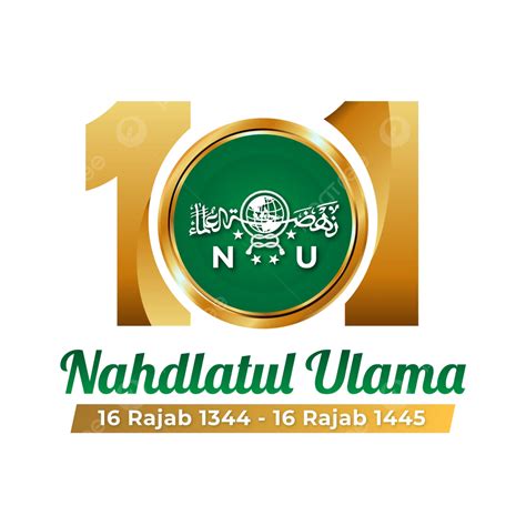 Logotipo Oficial Por Los 101 Años De Nahdlatul Ulama Vector Png