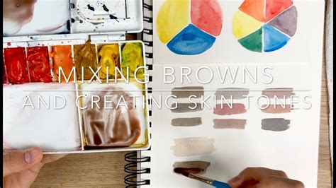 Watercolour Mixing Browns And Creating Skin Tones Youtube