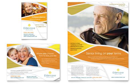 With this card, malaysian senior citizens sunway medical centre's cherish card: Assisted Living Flyer & Ad Template - Word & Publisher