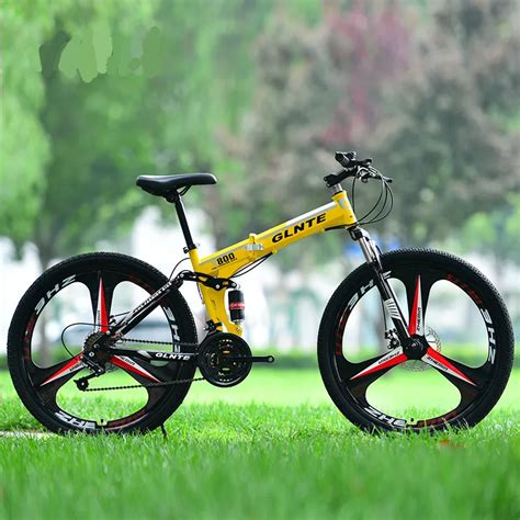 New X Front 26 Inch Carbon Steel Damping Folding Bike Frame Mountain
