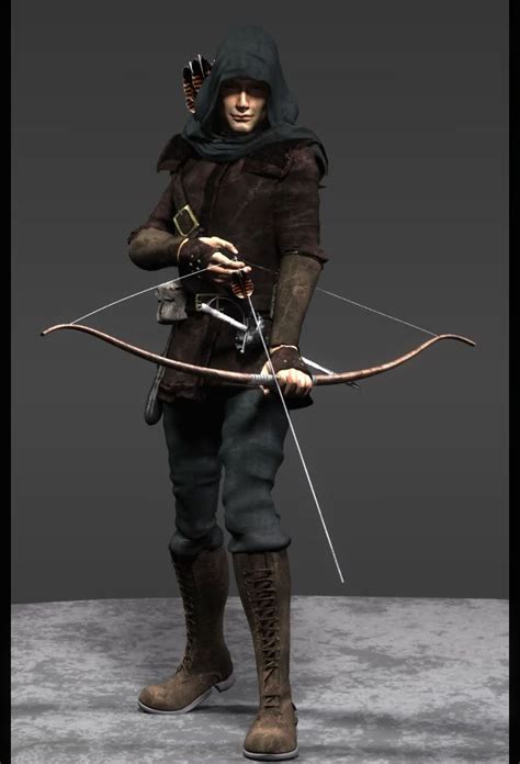 Hooded Archer Archer Goth Fantasy