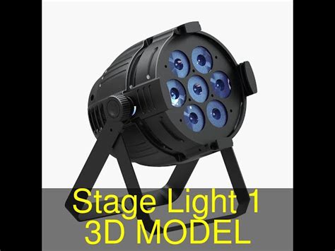 Stage Light 1 3d Model Flatpyramid