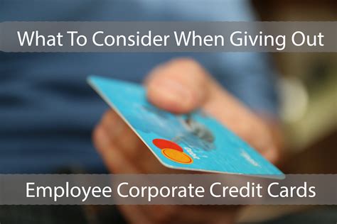The card offers that appear on this site are from companies from which www.gettingacreditcard.com receives compensation. What To Consider When Giving Out Employee Corporate Credit Cards | OnEntrepreneur