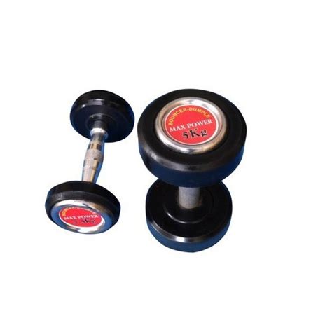 fixed weight rubber bouncer gym dumbbell weight 2 5 kg at rs 85 kg in meerut
