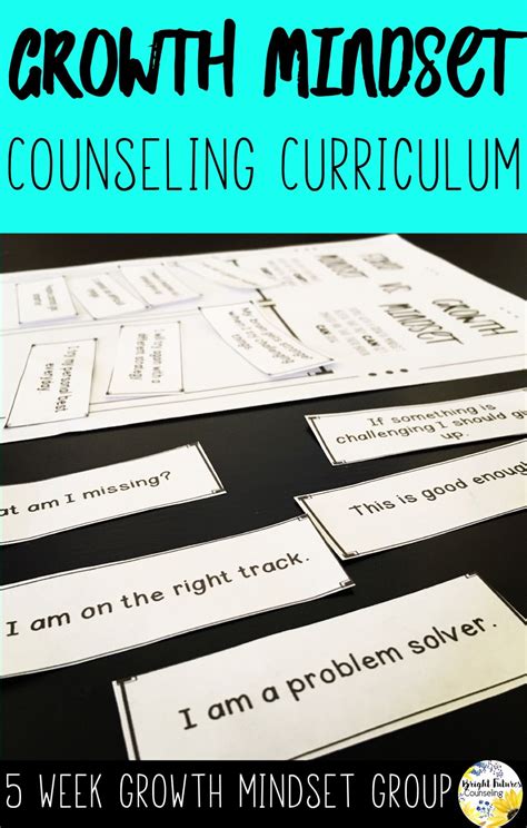 Growth Mindset Counseling Group Growing Minds | School counseling lessons, School counseling 