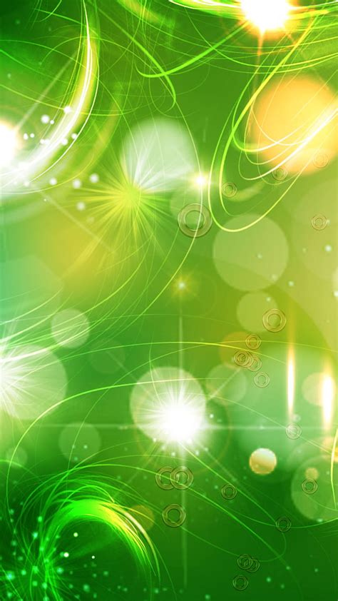 Glare Shine Green Circles Abstraction Hd Phone Wallpaper Peakpx