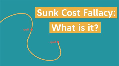The Sunk Cost Fallacy What Is It And Why Does It Happen Youtube