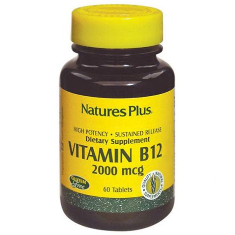 Comprar Vitamina B12 2000 Mcg 60 Comp Natures Plus Farmacia Coliseum