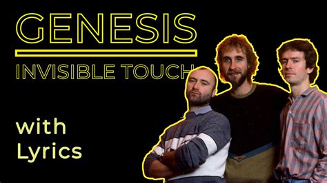 Genesis Invisible Touch Lyricsvideo Youtube