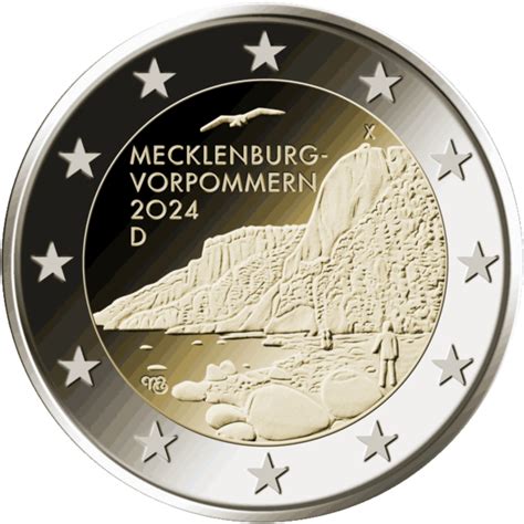 2 Euro Mecklenburg Vorpommern Deutschland 2024 Muenzeneu