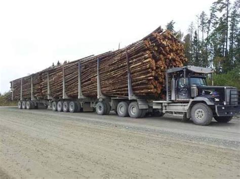 Western Star Custom Loaded With Logs Pelletier Logging Trucks