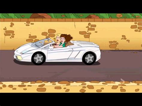 In the episode, cee lo green narrates this story. American Dad - Steve and Roger driving a Ferrari - YouTube