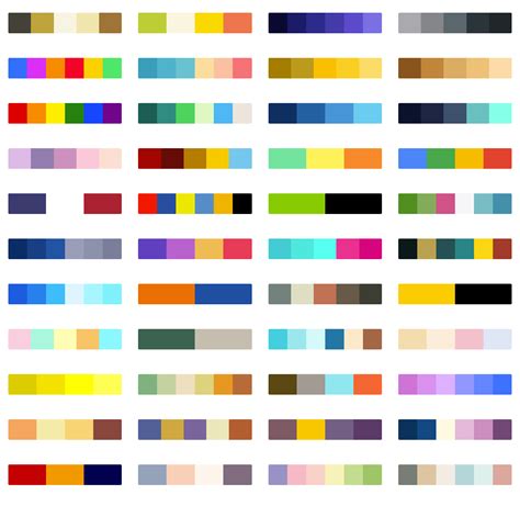 Collection Of Color Palettes Color Scheme Color Combinations