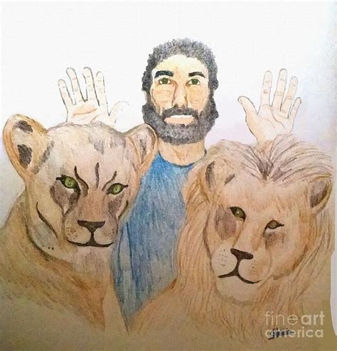 Daniel In The Lions Den Painting By Pharris Art
