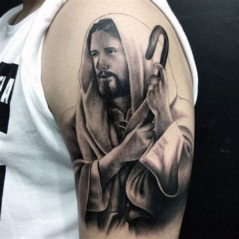 60 Jesus Arm Tattoo Designs For Men Religious Ink Ideas