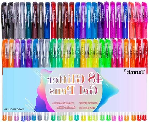 Glitter Gel Pens 48 Colors Markers Fine Point