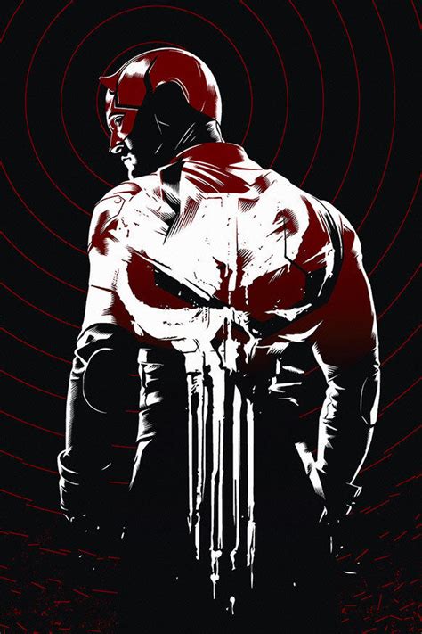 Daredevil Punisher Logo Comics 5070cm Poster In Wall Stickers From