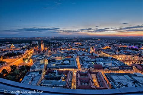 Leipzig View From The Panorama Tower By Matthiasgabler Photo