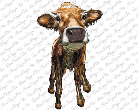 Heifer Cow Cow Png Sunflower Png Photoshop Elements Watercolor