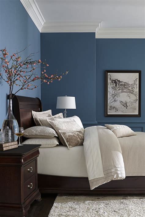 Cozy like a cup of coffee a mocha accent wall allows this master bedroom to stand out. The 25+ best Blue bedroom walls ideas on Pinterest | Blue ...