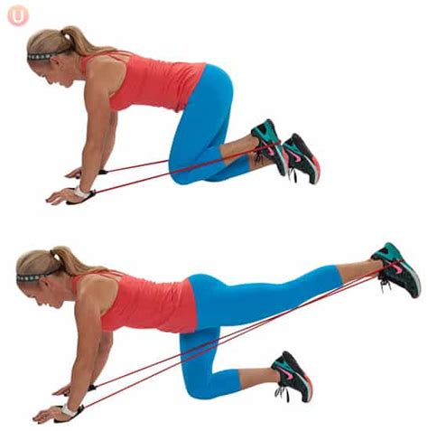 how to do resistance band butt blaster