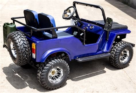 Mini Safari Jeep Mini Gas Golf Cart With 125cc Motor Lifted And Loaded