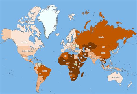 This Map Reveals The Worlds Most And Least Dangerous Countries