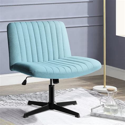 Buy Pukami Armless Office Desk Chair No Wheelsfabric Padded Modern