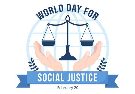 día mundial de la justicia social el 20 de febrero con escamas o