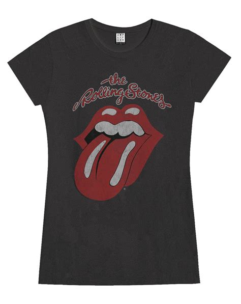 Amplified The Rolling Stones Vintage Tongue Womens T Shirt — Vanilla Underground