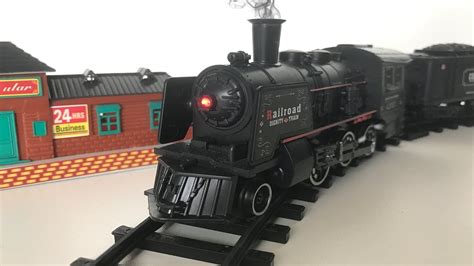 Toy Steam Locomotive With Real Smoke League Lines Train Set Youtube