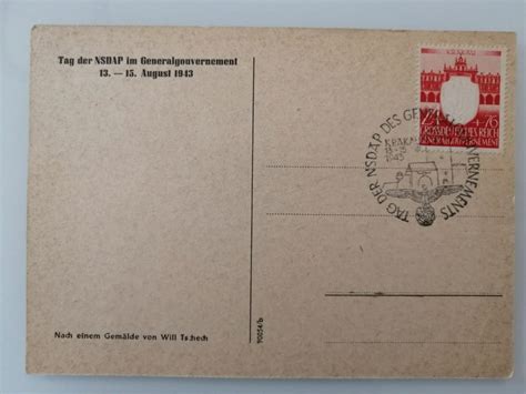 Authentificationestimation Carte Postale Allemande 1943
