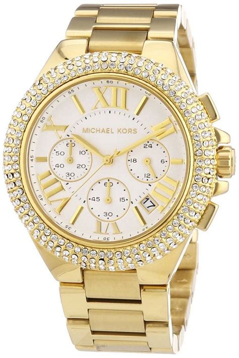 michael kors camille chronograph gold tone crystals mk5756 womens watch nz