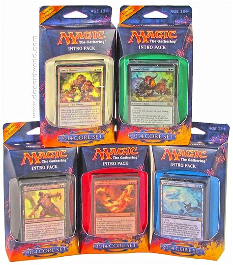 Magic The Gathering 2014 Core Set Intro Pack Set Of 5 Da Card World