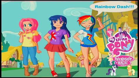 My Little Pony Equestria Girls Rainbow Dash Dress Up Video