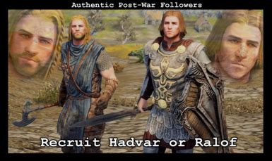 Authentic Civil War Followers Hadvar And Ralof With Final Battle