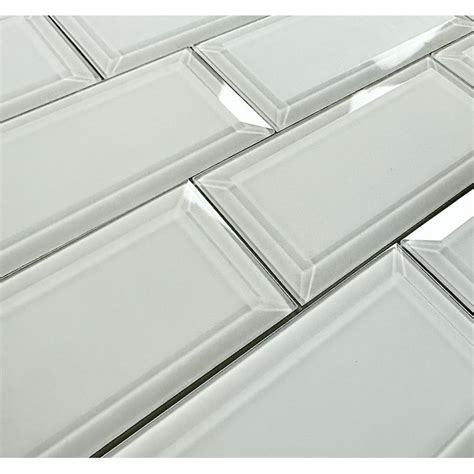Abolos Frosted Elegance Whitematte 3 In X 6 In Matte Glass Subway Peel