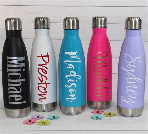 Personalized Water Bottle Stainless Steel Insulated Bottle Etsy