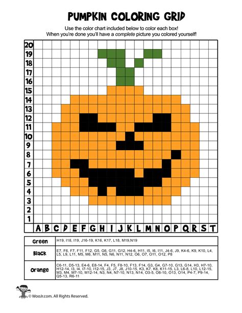 Halloween Pumpkin Mystery Coloring Page Answers Woo Jr Kids